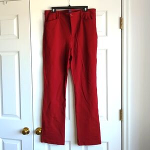 NYDJ maroon stretch trousers